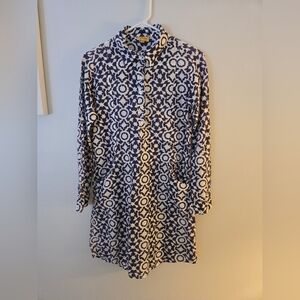 Roberta Roller Rabbit Women's Mouffa Shirt Dress Long Sleeve XS